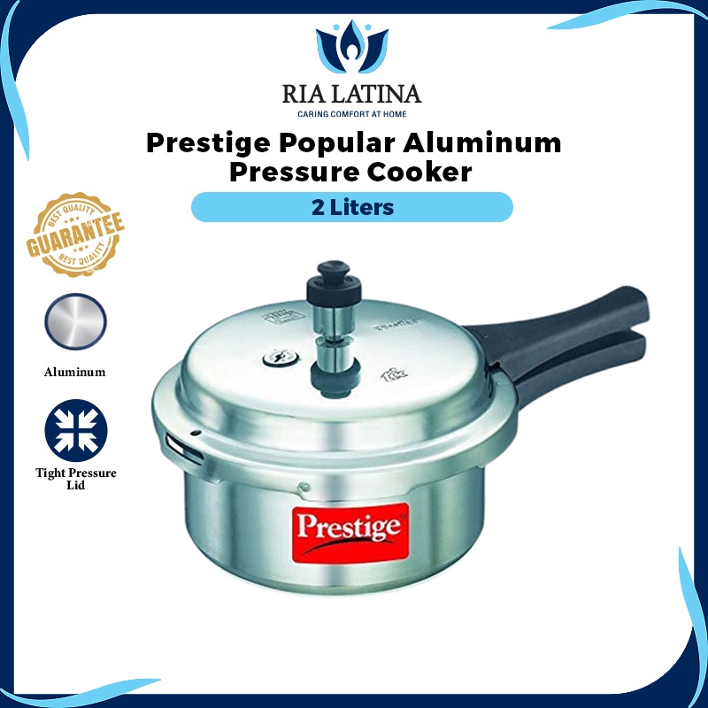 Prestige Popular Aluminium Pressure Cooker, 2 Liters 