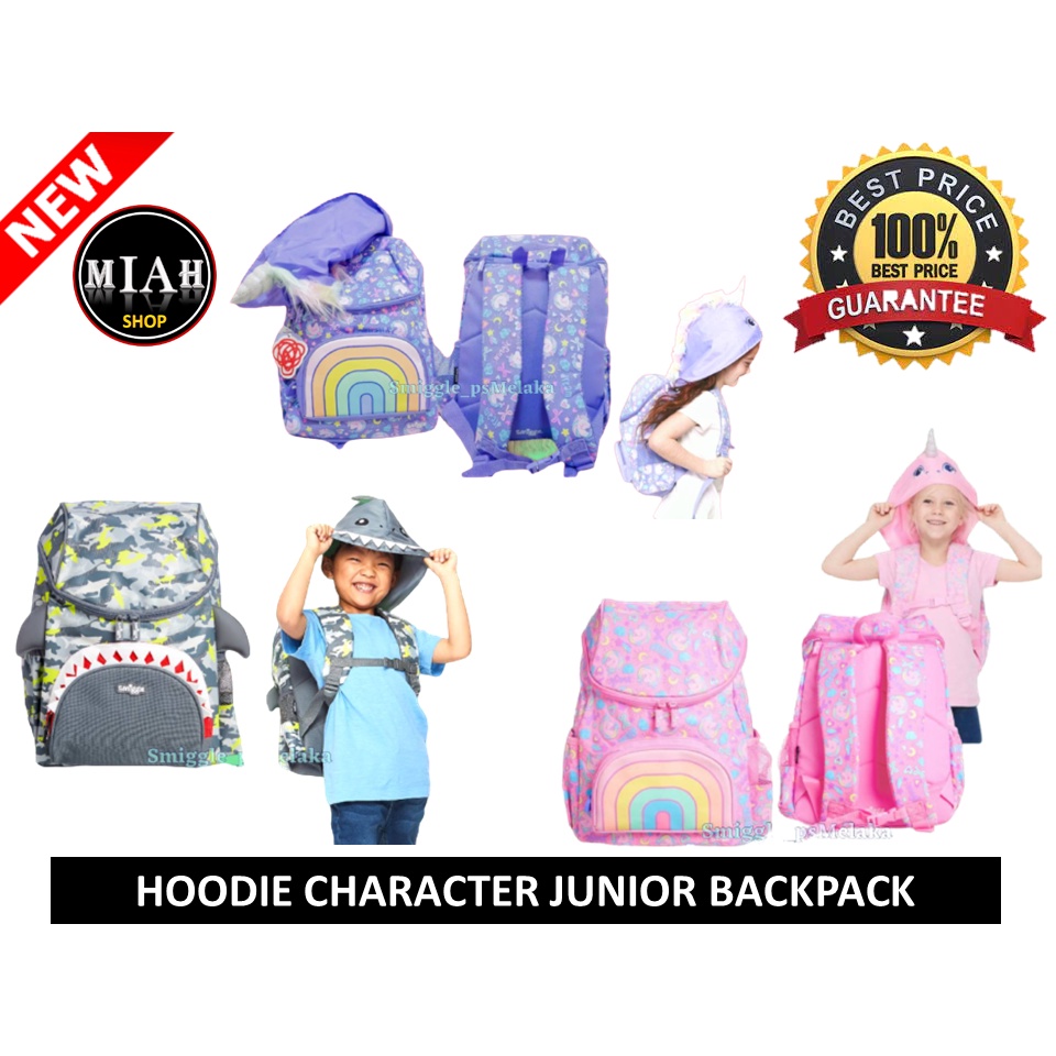 Smiggle hoodie backpack hot sale