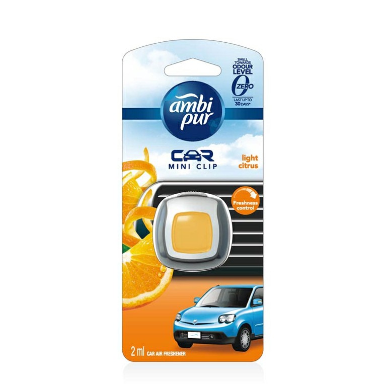 AMBI PUR CAR MINI CLIP AIR FRESHENER 2ML (LIGHT CITRUS)  马来西亚，柔佛供应商、分销商、进口商、供应