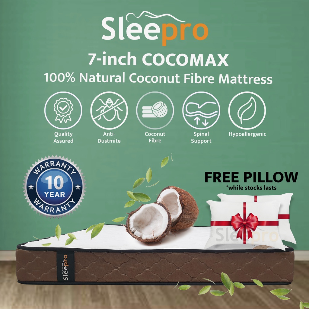 Natural coconut pillow sales