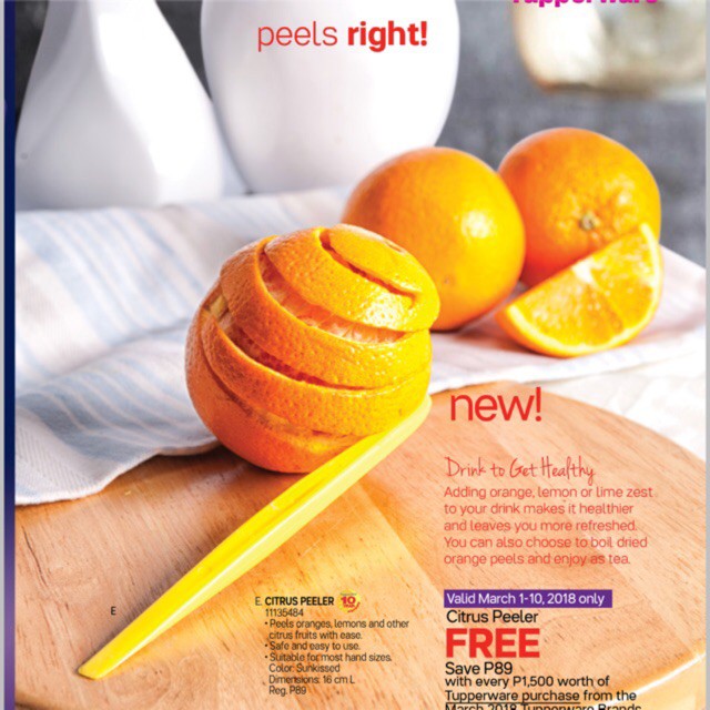 Tupperware orange deals peeler