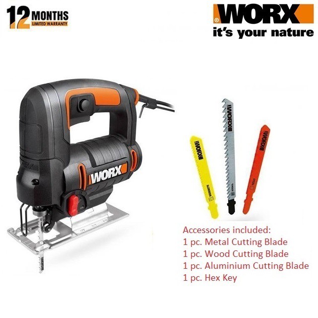 WORX WX477 550W 65mm Corded Jigsaw with 3 pcs. Blade Shopee Malaysia