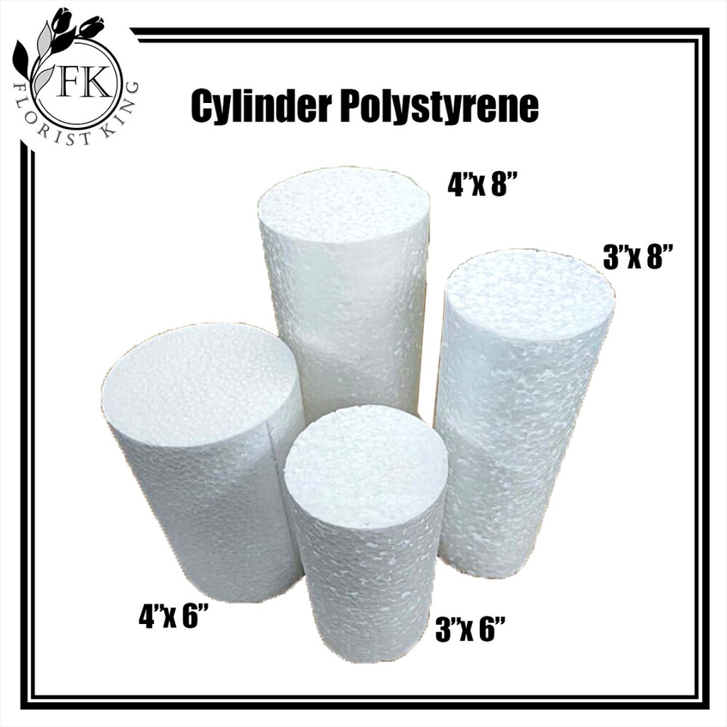 Ready Stock] 1 Pcs, Cylinder Foam, cylinder Polystyrene Foam, Gabus  silinder, 泡沫, 圆筒保丽龙