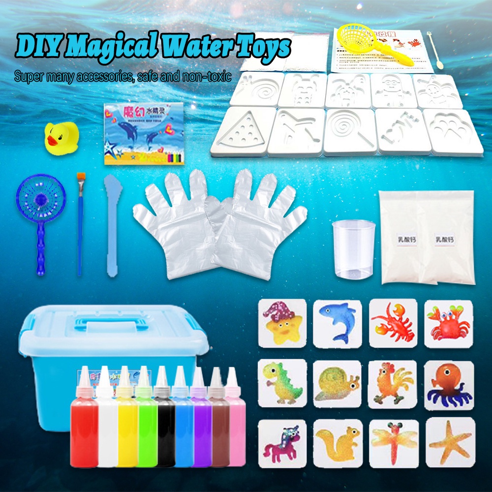 100ml Magic Water Baby Toy Ocean Mold Montessori Education Origami Magic  Water Elf Handmade DIY Material Set Children'S Puzzle
