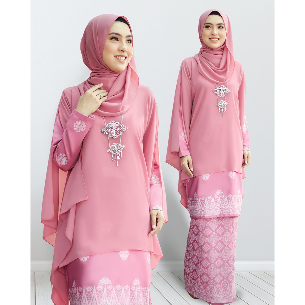 Dusty pink baju store kurung