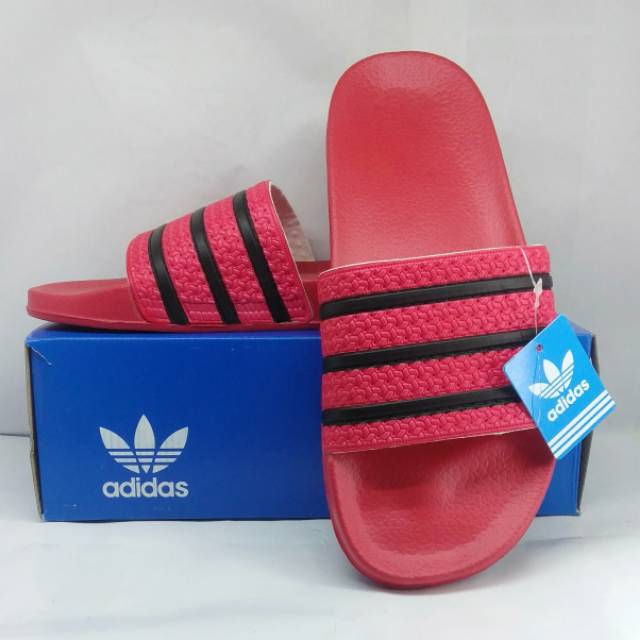 Adidas adilette red online slides