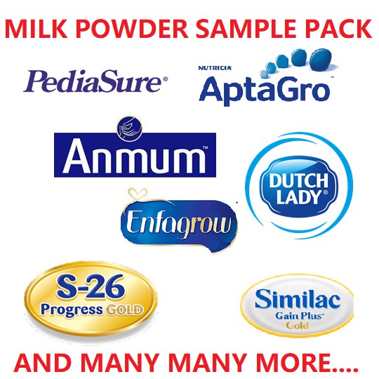 SAMPLE PACK PEDIASURE SIMILAC FRISO S26 ANMUM ASCENDA