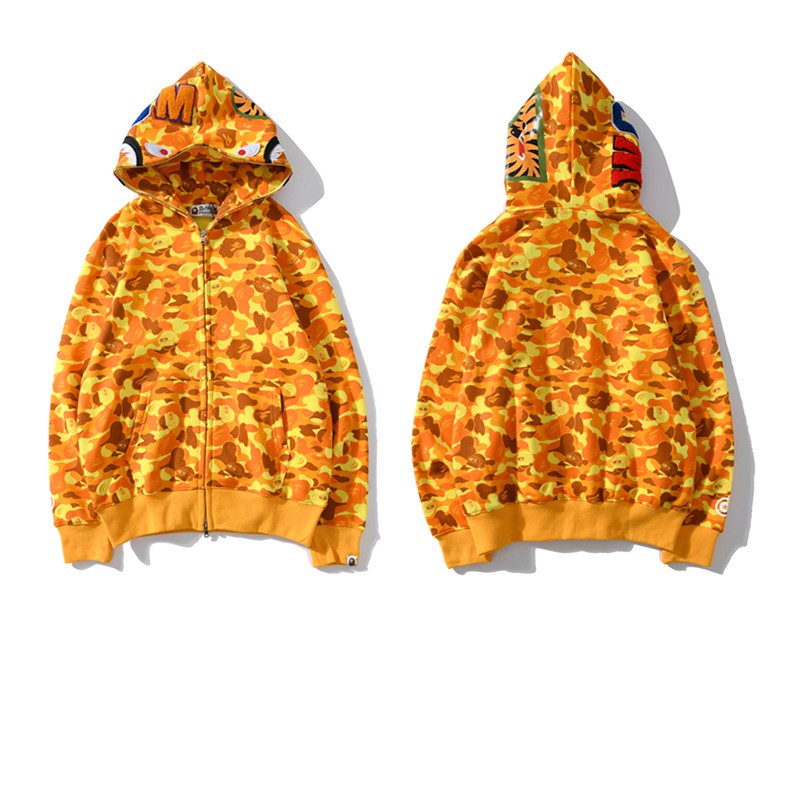 Yellow on sale bape hoodie