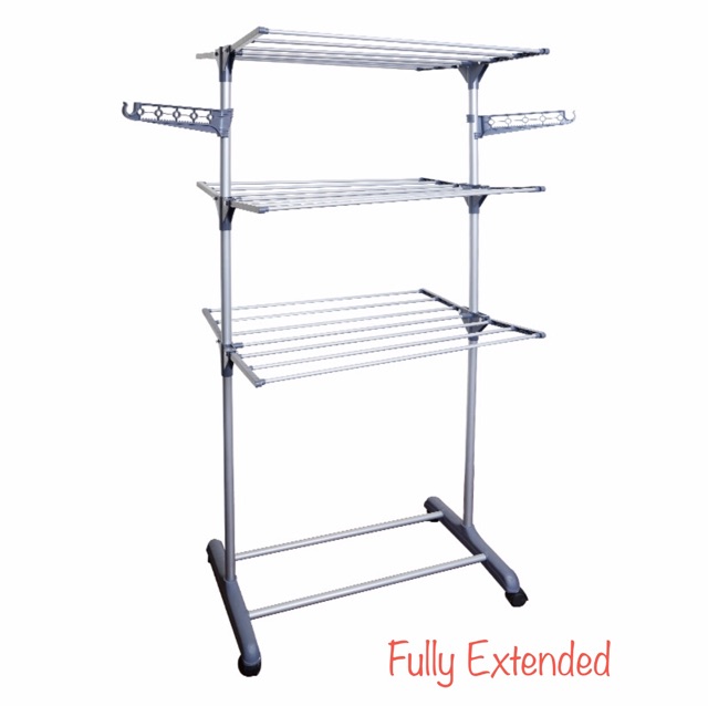 Drying Rack Clothes 3 Tier Foldable Suspension Laundry Penyidai Kain Boleh  Lipat & 3 Tier Baby Drying Clothes