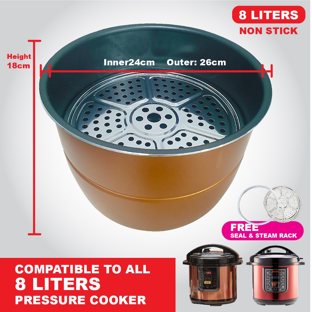 Rice Cooker Inner Pot Cooker Replacement Pot Inner Cooking Pot Cooker Inner  Pot(4L)