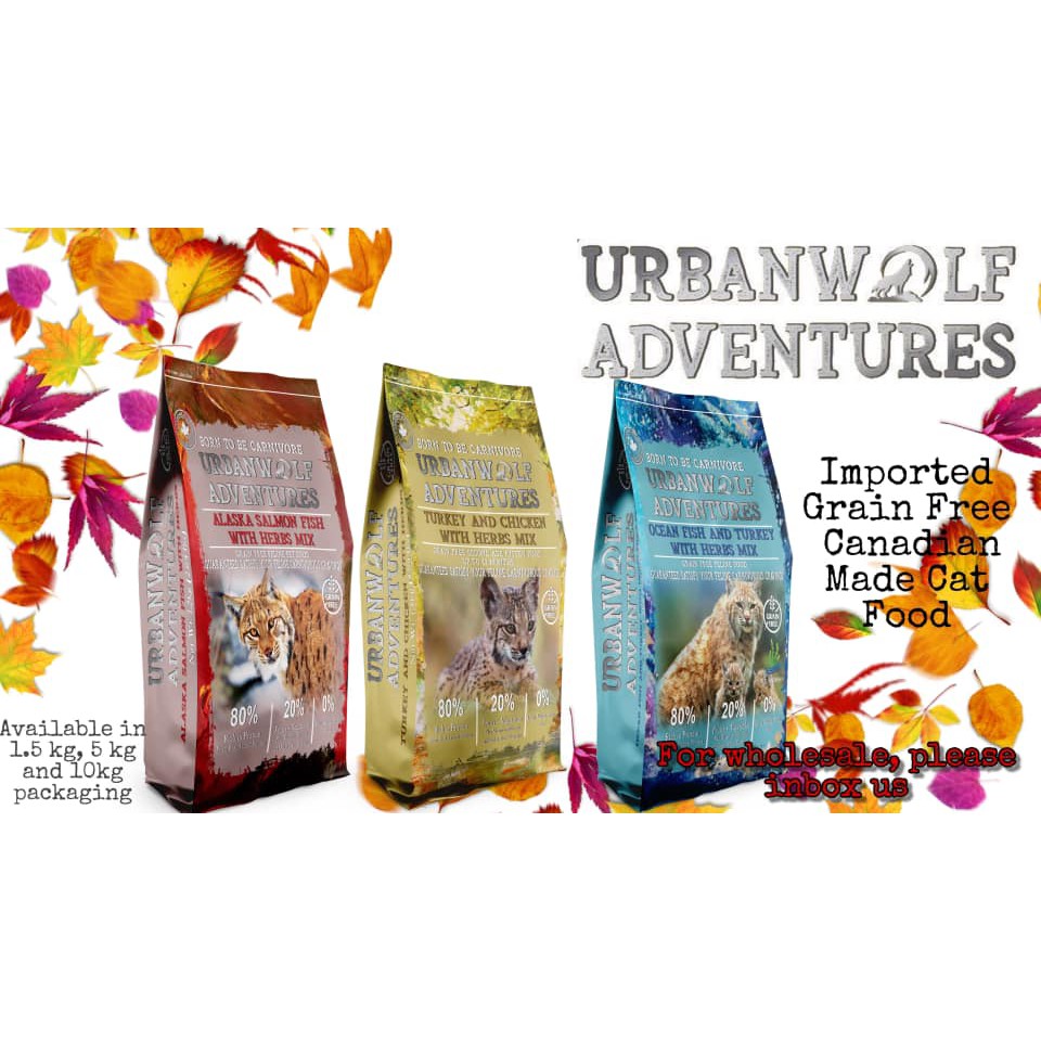 URBAN WOLF CAT FOOD 5KG MAKANAN KUCING PREMIUM MURAH Shopee