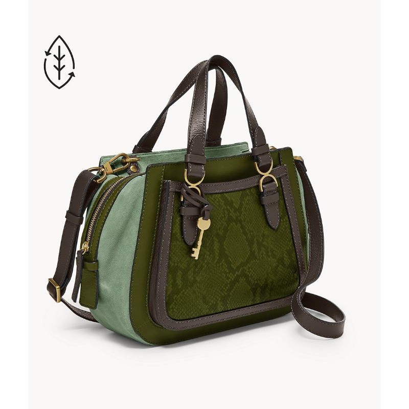 Fossil ryder satchel outlet green