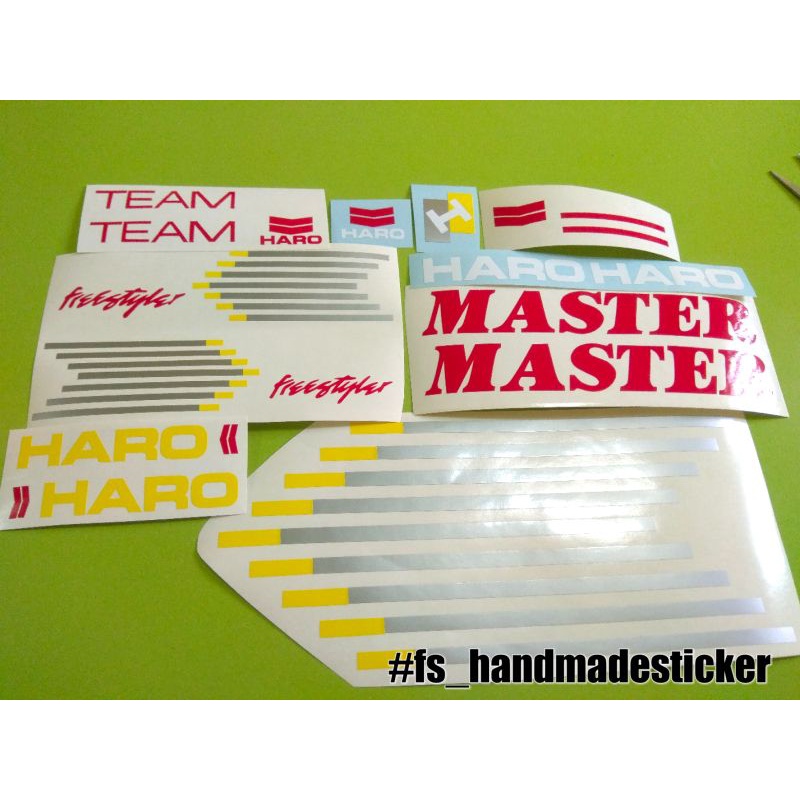 Haro on sale master decals