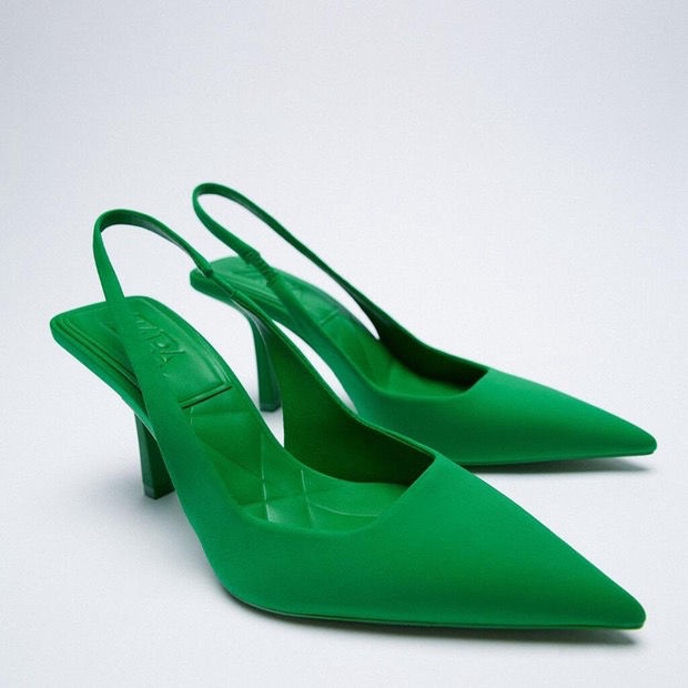 Zara shoes sale green