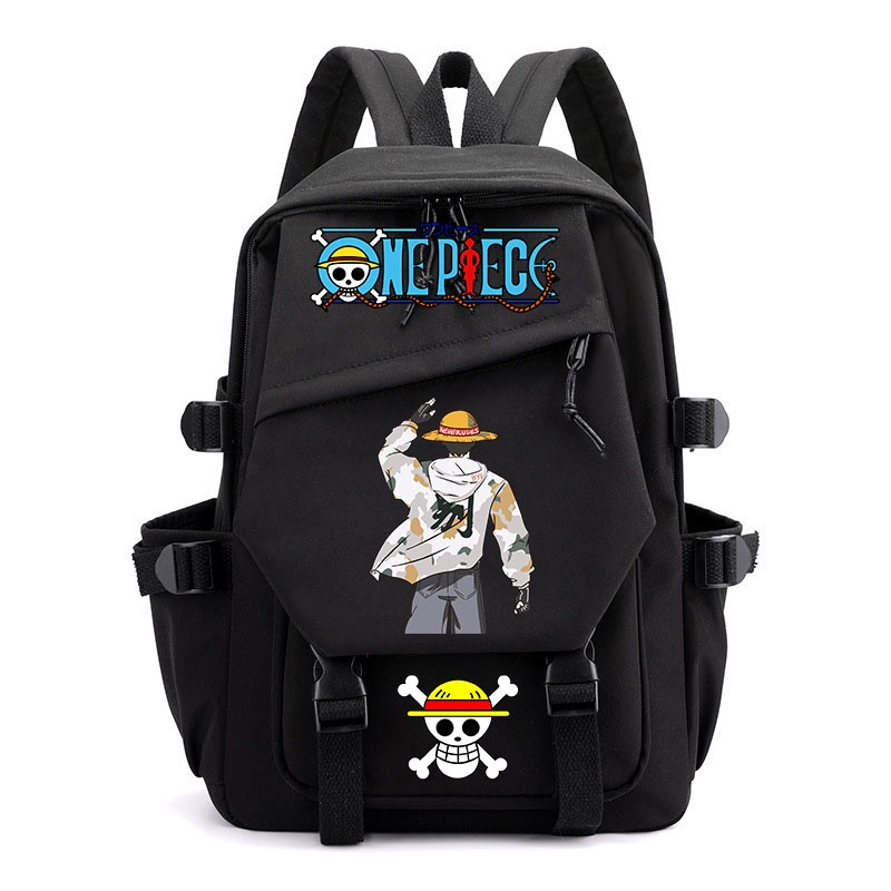 Anime One Piece Backpack School Bag Women Men Large Capacity