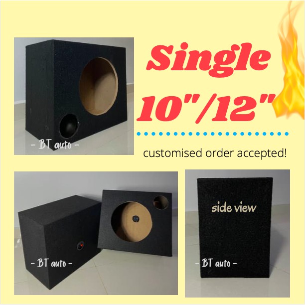 Single 10 2024 inch subwoofer