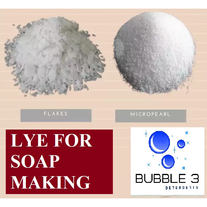 Lye for making Soap Bar (500g & 1KG) / Flakes/ Micropearl
