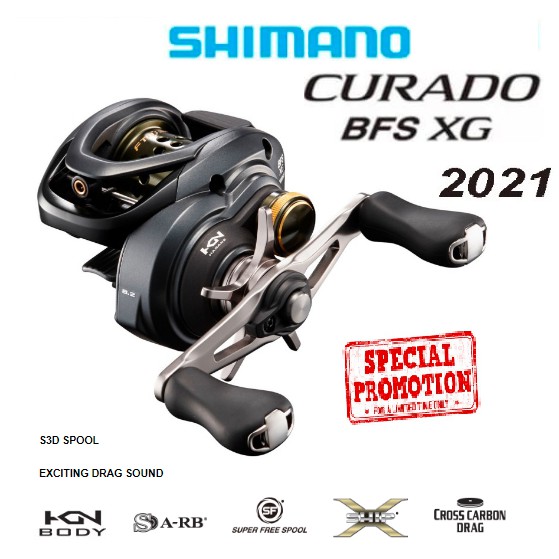 Shimano 2021 Curado BFS XG BaitCasting Reel 🔥Limited Stock🔥