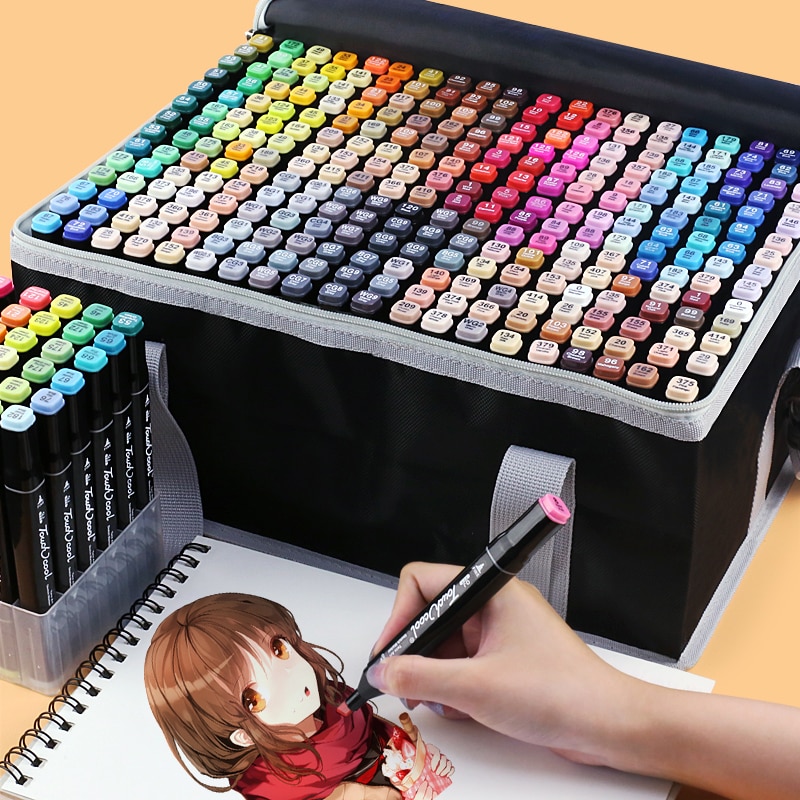 20 Colors Calligraphy Pen Soft Brush Watercolor Marker Set Manga Sketch  Drawing, Shopee Malaysia