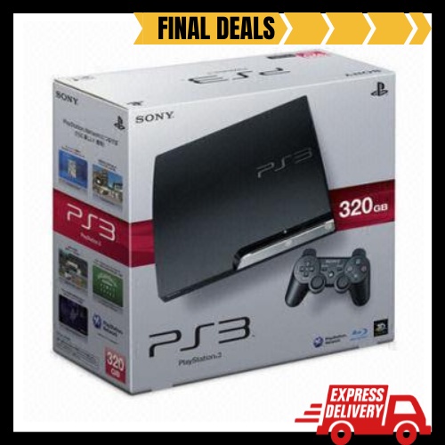 Restored Sony PlayStation 3 Slim 320 GB Charcoal Black Console (Refurbished)