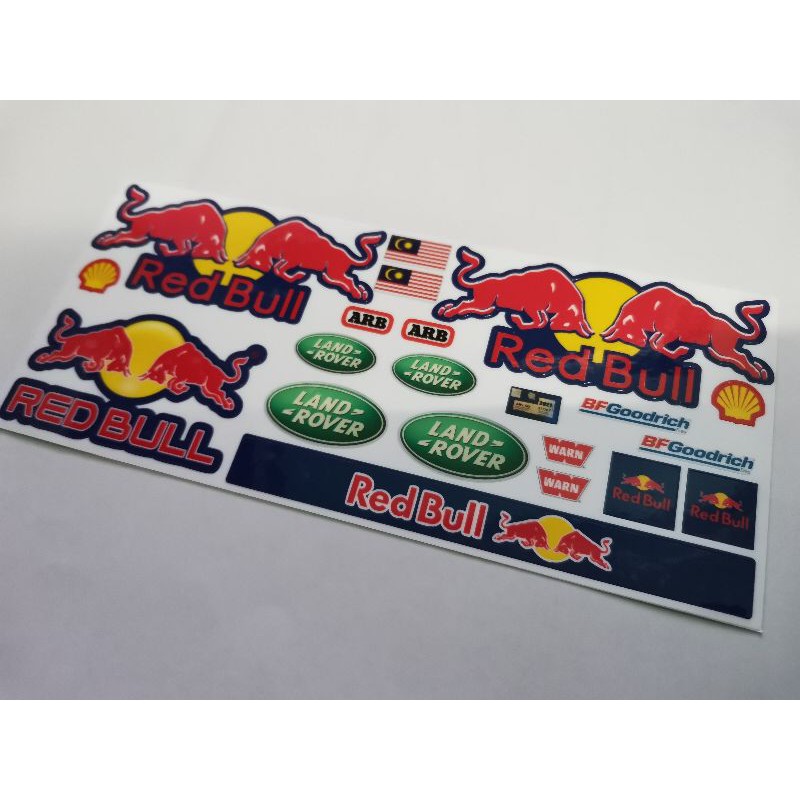 Red Bull Sticker For MN90 WPL 1/12