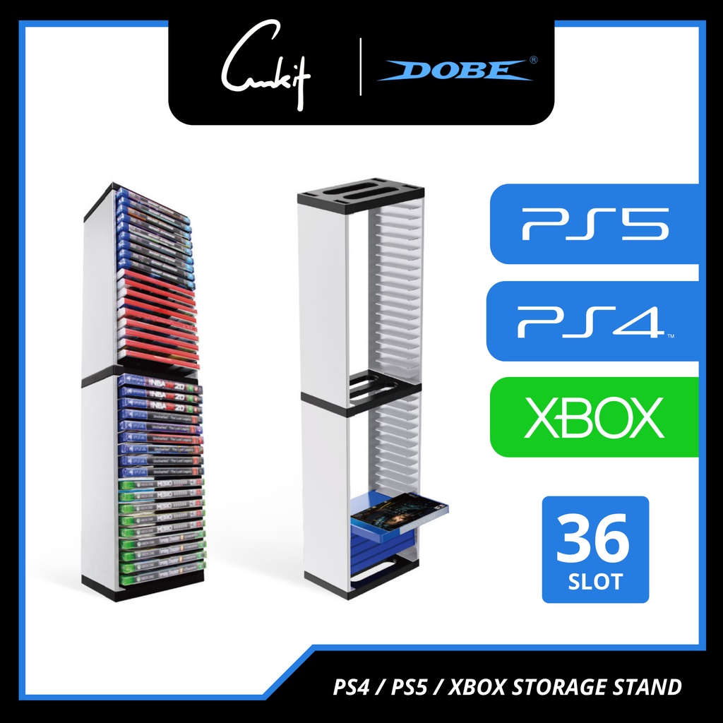 Game Organizer Holder, Storage Tower For PS5 PS4 xBox One Series