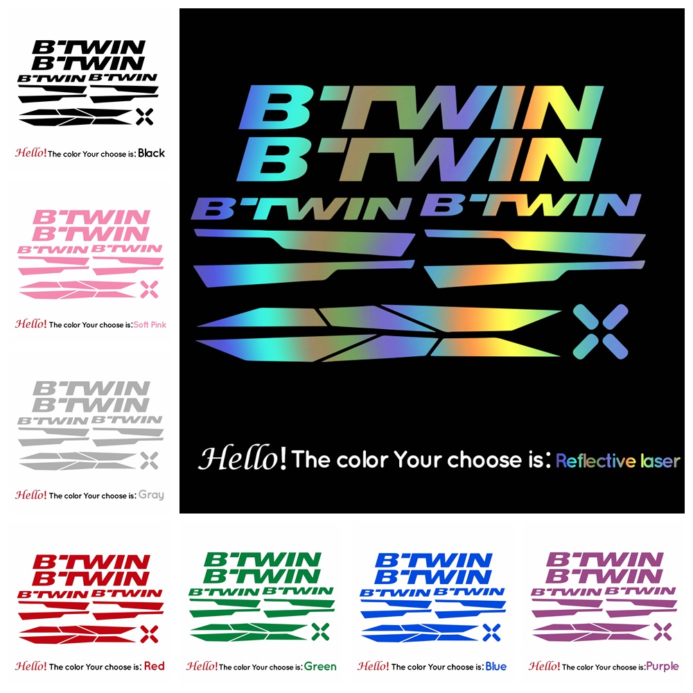 Btwin cycle store stickers