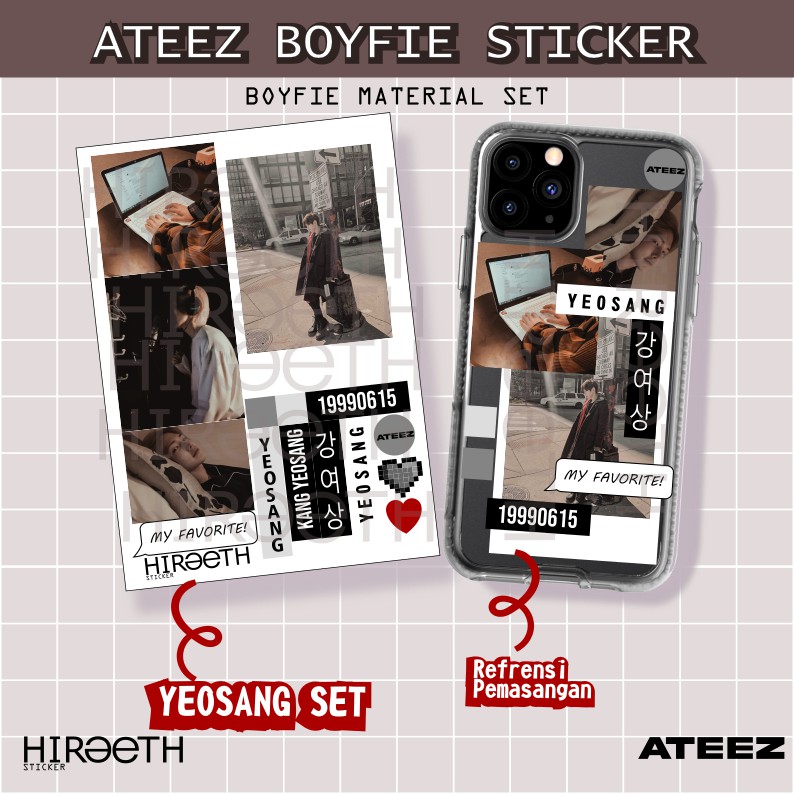 kpop diy: ateez stickers 