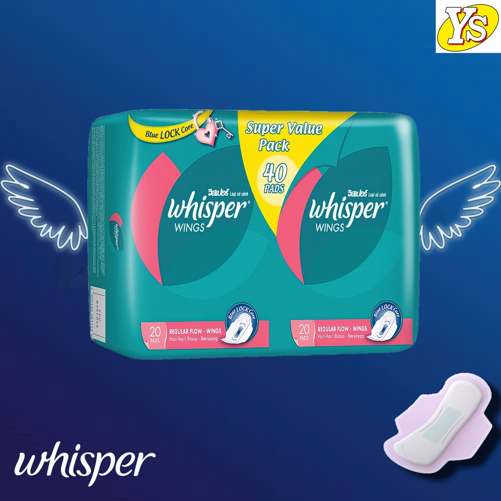 Whisper Pads, Packaging Size: Regular at Rs 40/pack in Kushinagar