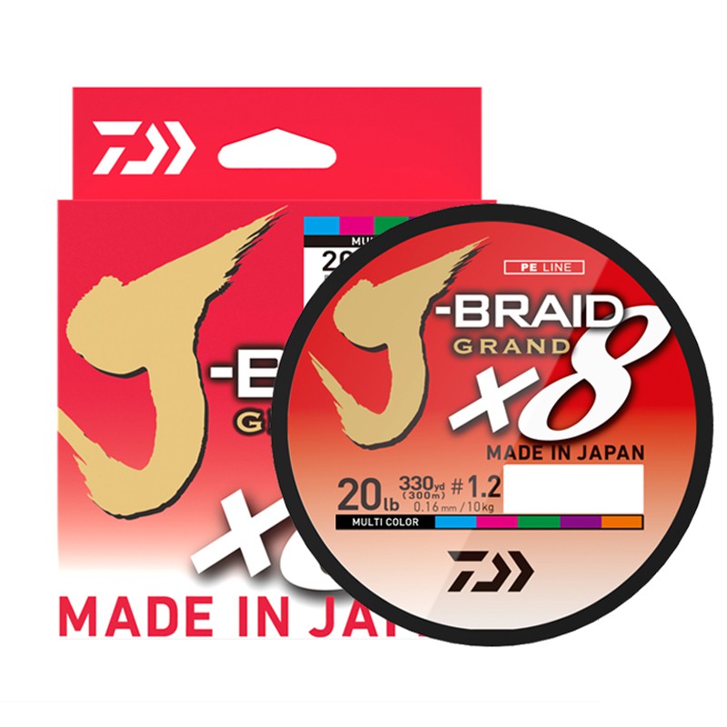 The Best Price 300M DAIWA J-BRAID GRAND Braided PE Line Super Strong Japan  Monofilament Braided Fishing Line Wholesale