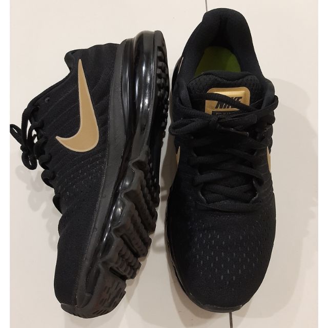 Nike air max 2017 (gs) black/ metallic clearance gold