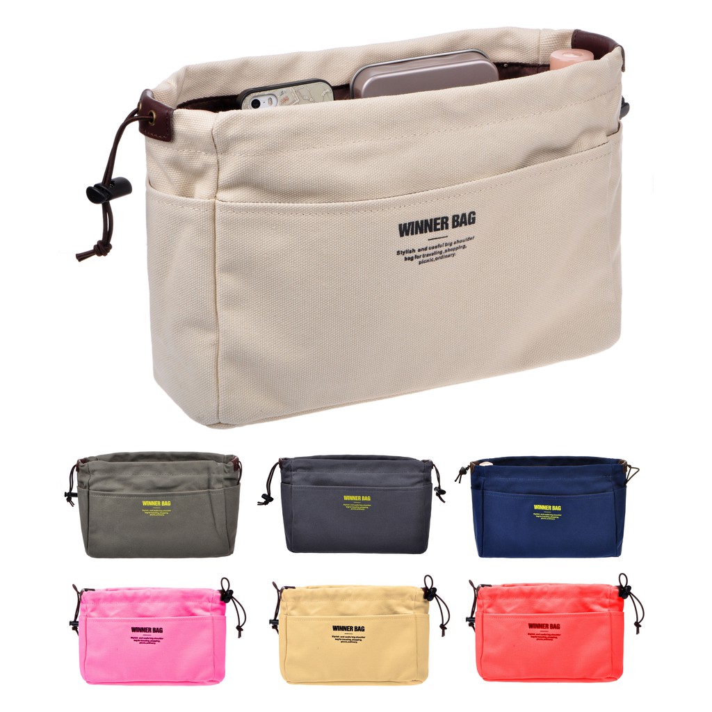 Canvas purse online organizer