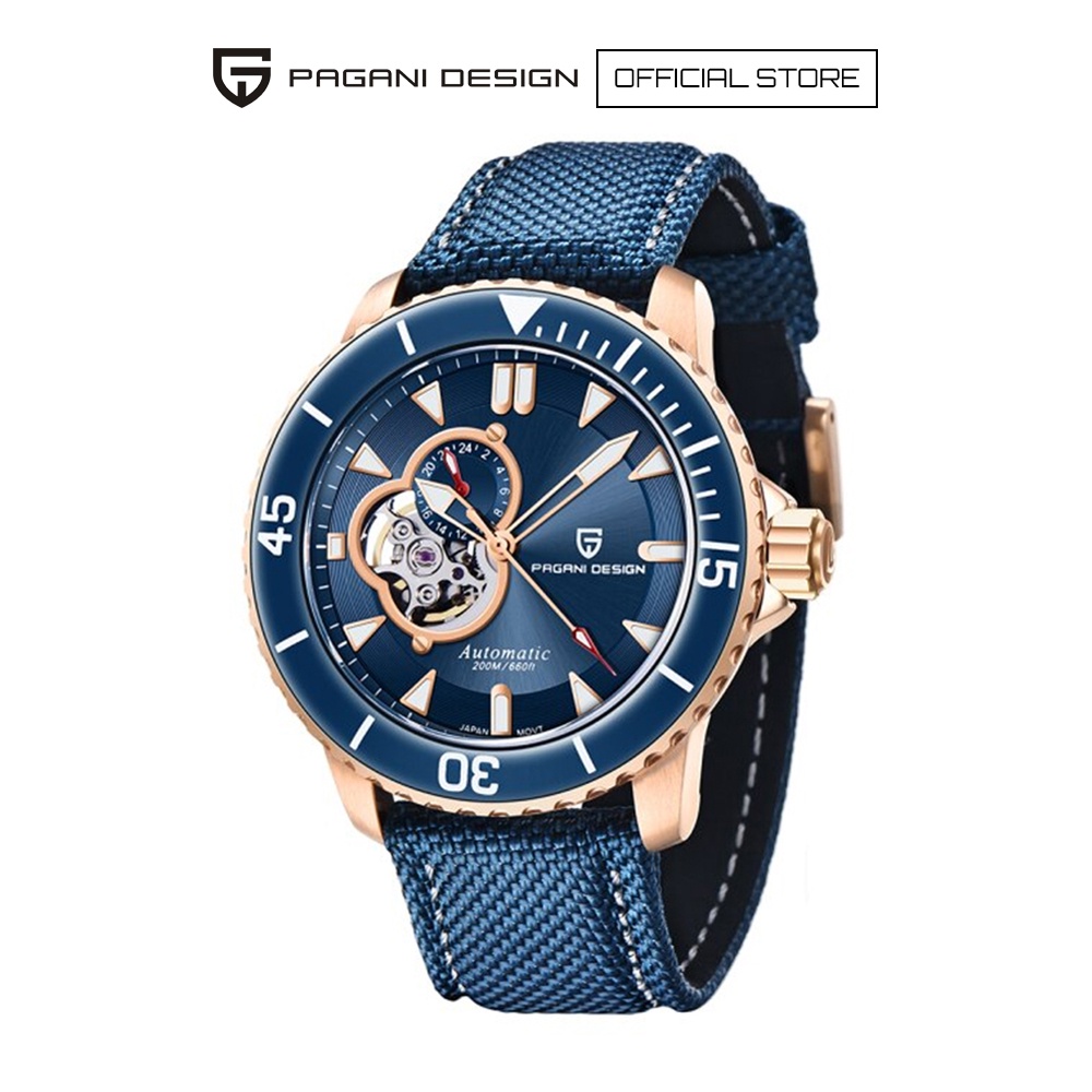 Pagani Design 45mm Men s Nylon Automatic Watch PD 1674 Shopee