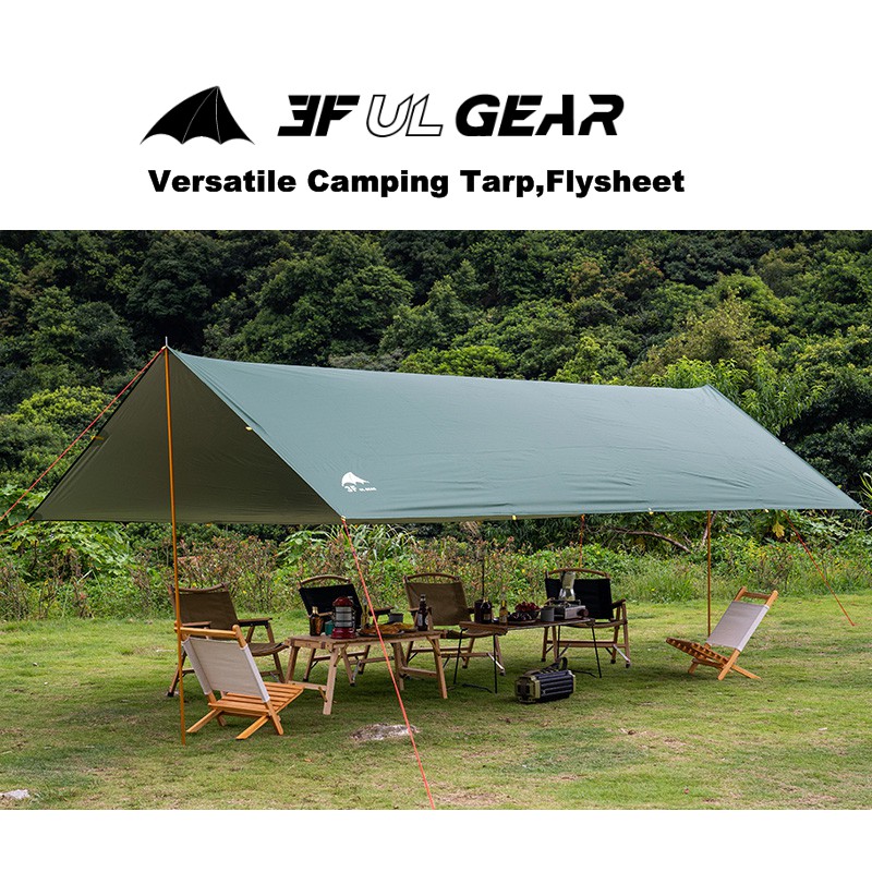 Free gift 💥 Flysheet camping waterproof set Camping sliver coated