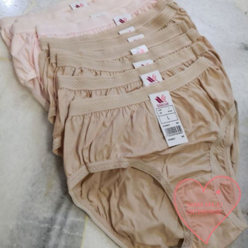 6pcs Wacoal ❤️ Cotton Panty (Mini, Midi, Maxi) ❤️