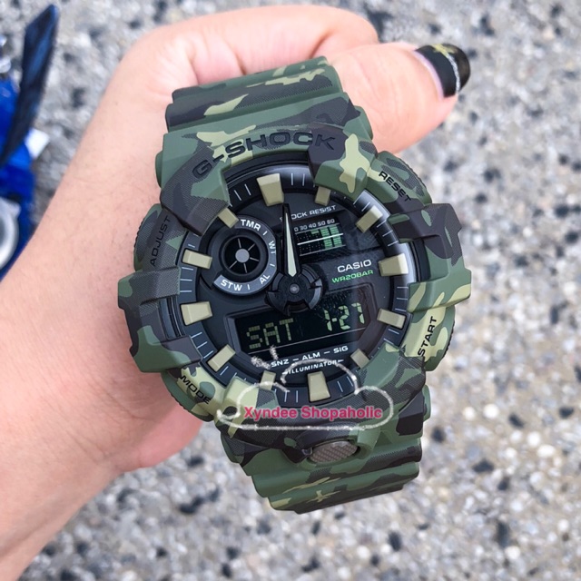 Casio G Shock Camouflage Series GA 700CM Shopee Malaysia