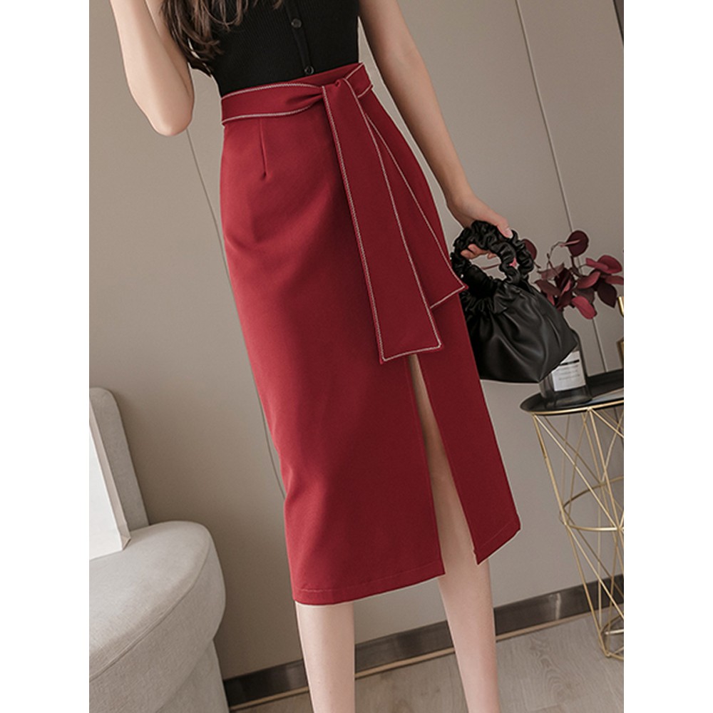 High waist formal outlet skirt