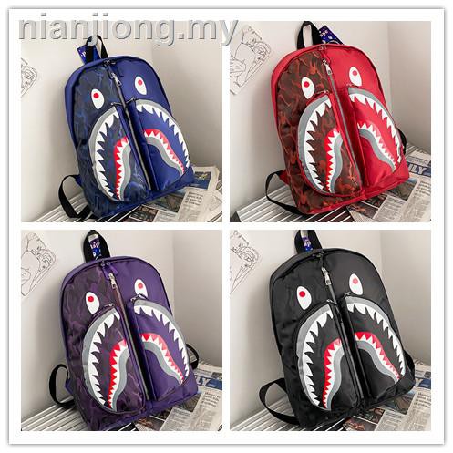 Bape camo cheap shark backpack