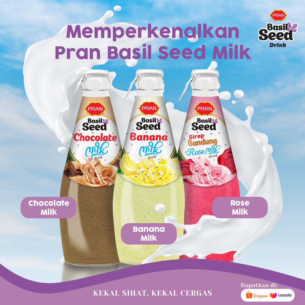 Pran Basil Seed Milk 290ml