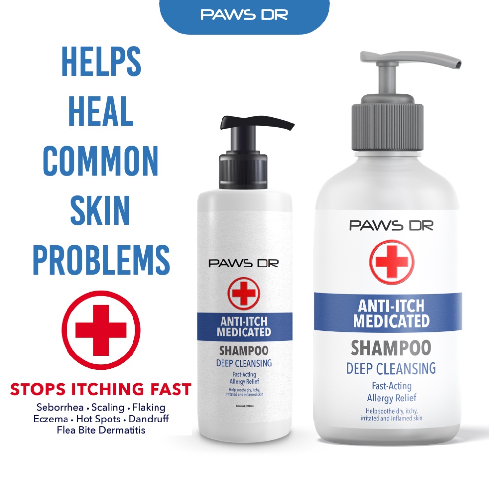 Top paw itch sales ease medicated shampoo