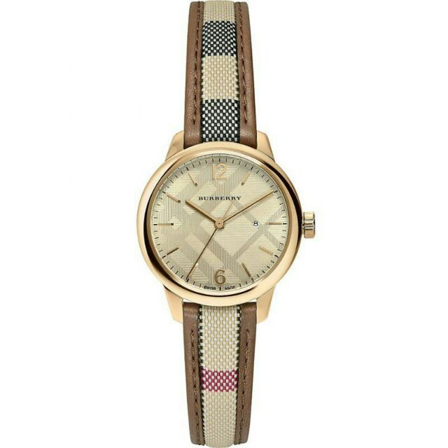 Burberry watch date clearance set