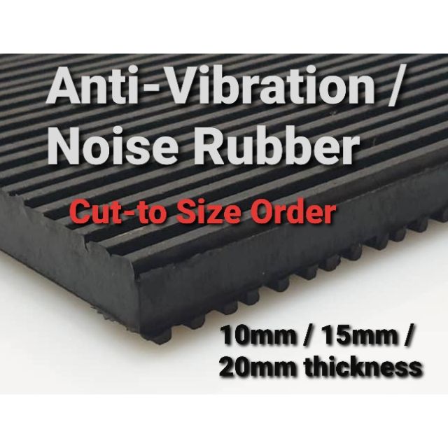 Custom Cut-To-Size - Anti-Vibration & Noise Rubber Pads. DIY yourself.