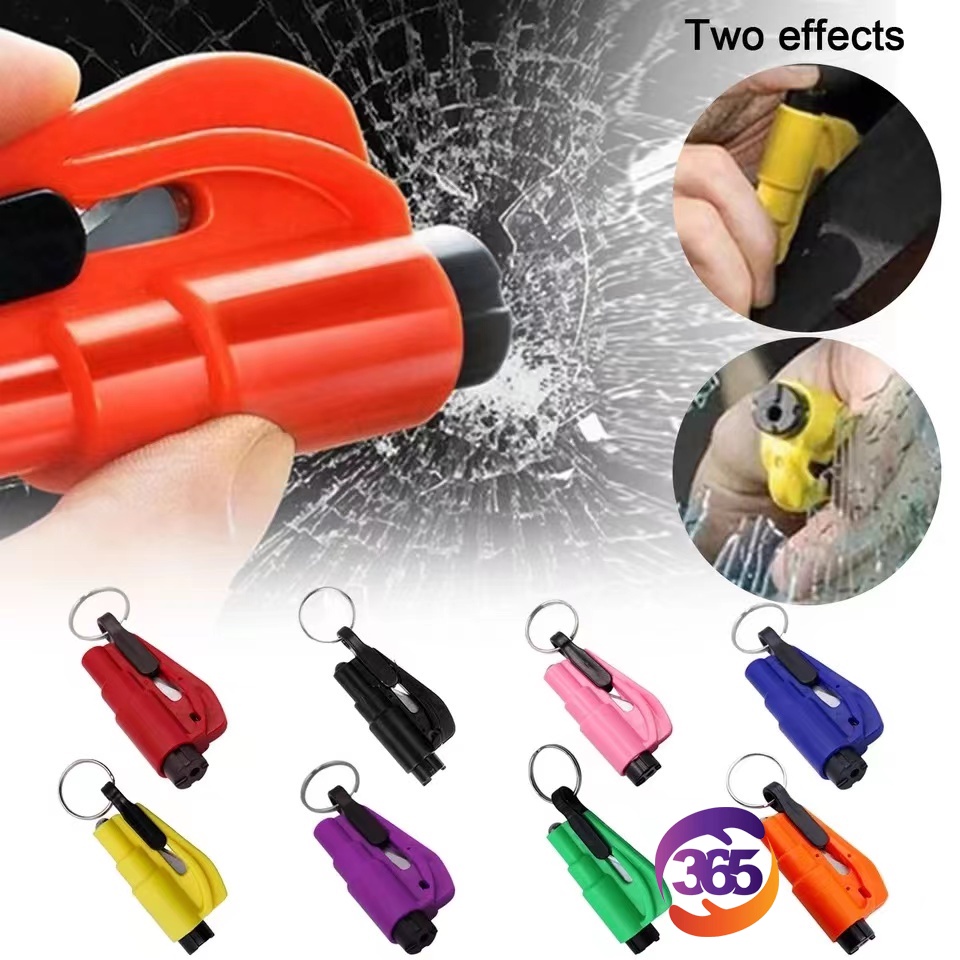Car Emergency Hammer Safety Escape Tools Seat Belt Cutter Mini Keychain  Lifesaving Auto Windows Glass Breaker/R06001