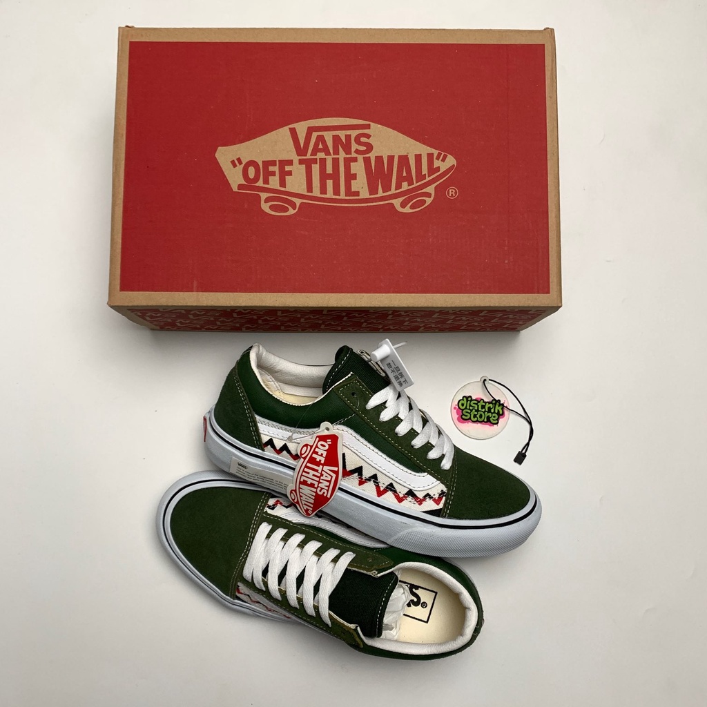 Vans Old Skool Bape Shark Olive Shoes