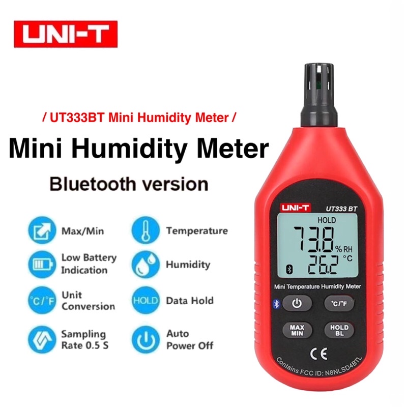 Temperature Humidity Bluetooth - Ut333bt Mini Lcd Digital