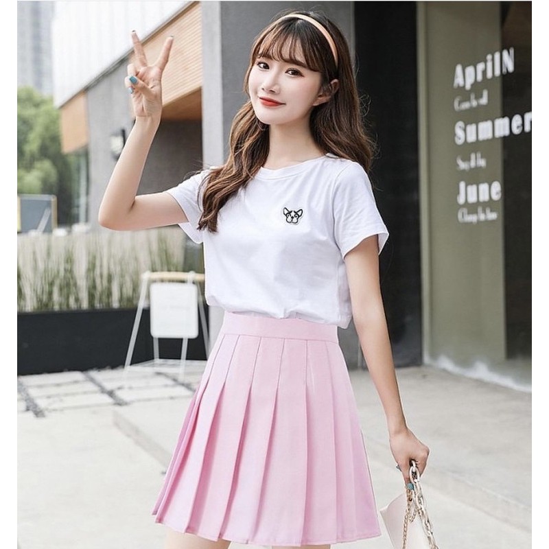 Knife deals pleated skirt