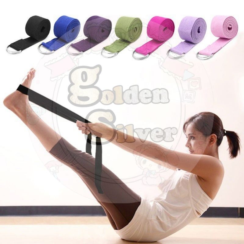 🤩Msia🤩 Adjustable Yoga Belt D-Ring Strap for Home Exercise Stretch