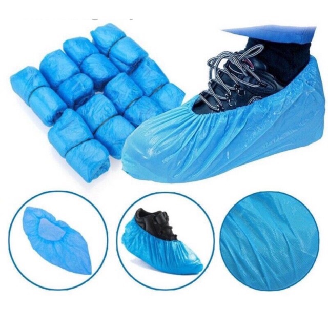CPE Shoe Covers  Plastic Waterproof Lint-Free Shoe Covers