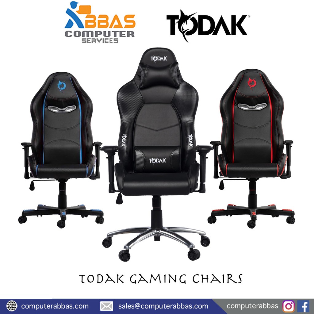 Todak Alpha Gaming Chair Ready Stock Premium Standard Red