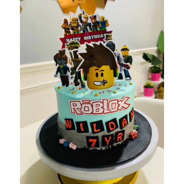 Cake topper ROBLOX👾 . . Pedidos al DM o al Wa Link en nuestro perfil🌈  #caketoppee #roblox @roblox